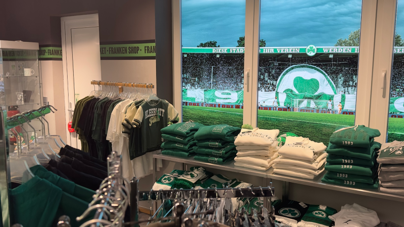 Bild der Verkaufsfläche im Franken Ticket & Shop